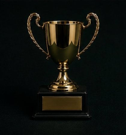 A gold trophy.